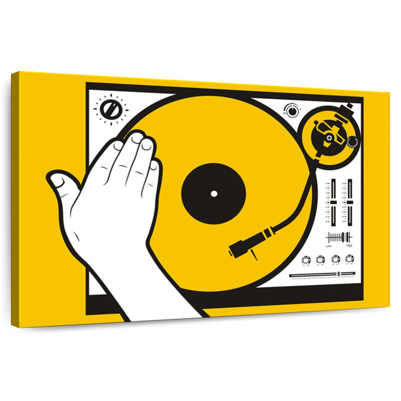 Abarca DJ Vinyl Scratch, 26" H x 39" W