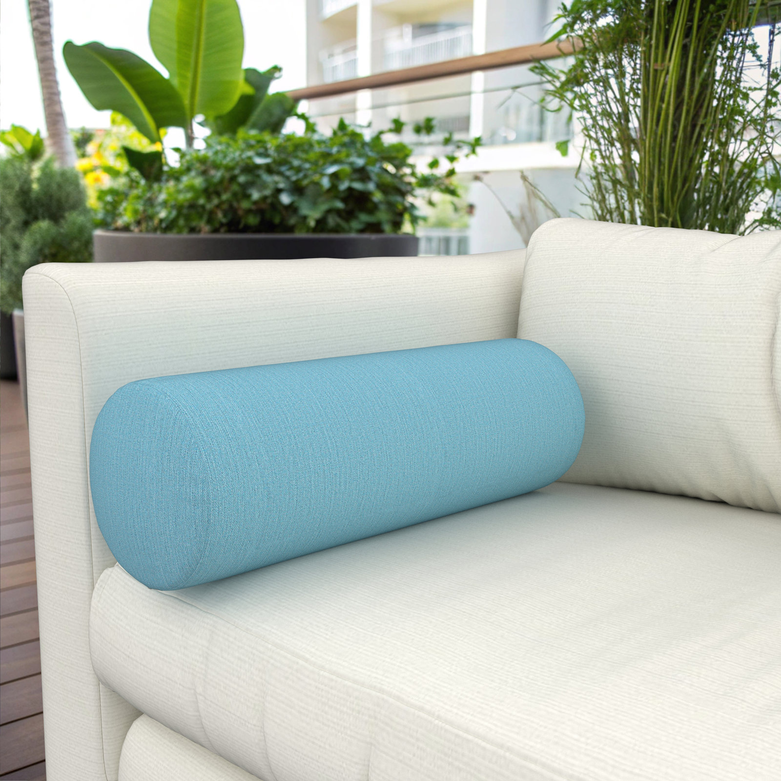 Amala Sunbrella® Throw Pillow, Cast Horizon