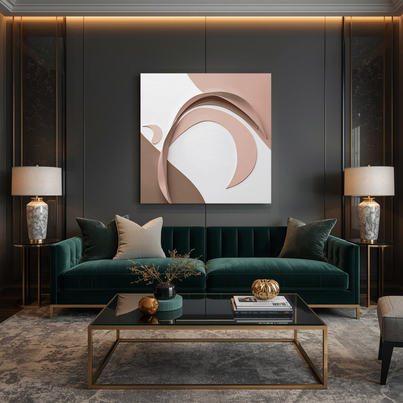 Minimalisme 31, art mural bleu sur toile, H 8 po x l 8 po