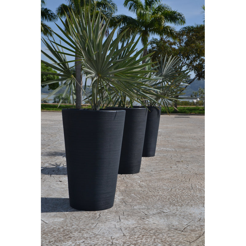 Jemima Conic Plastic Pot Planter, 29.1" H x 19.7" W x 19.7" D