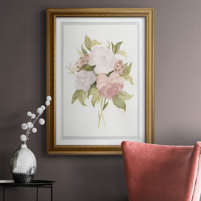 Toile tendue de qualité supérieure AU CH Soft Bouquet I - prête à être accrochée