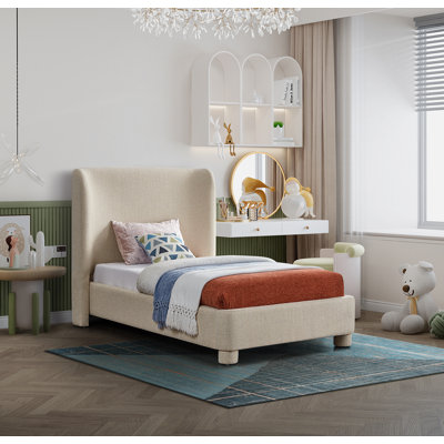 Kiria Upholstered Wingback Bed
