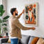 Folk Art Fox Scandinavian - Wrapped Canvas-161714136-161714137