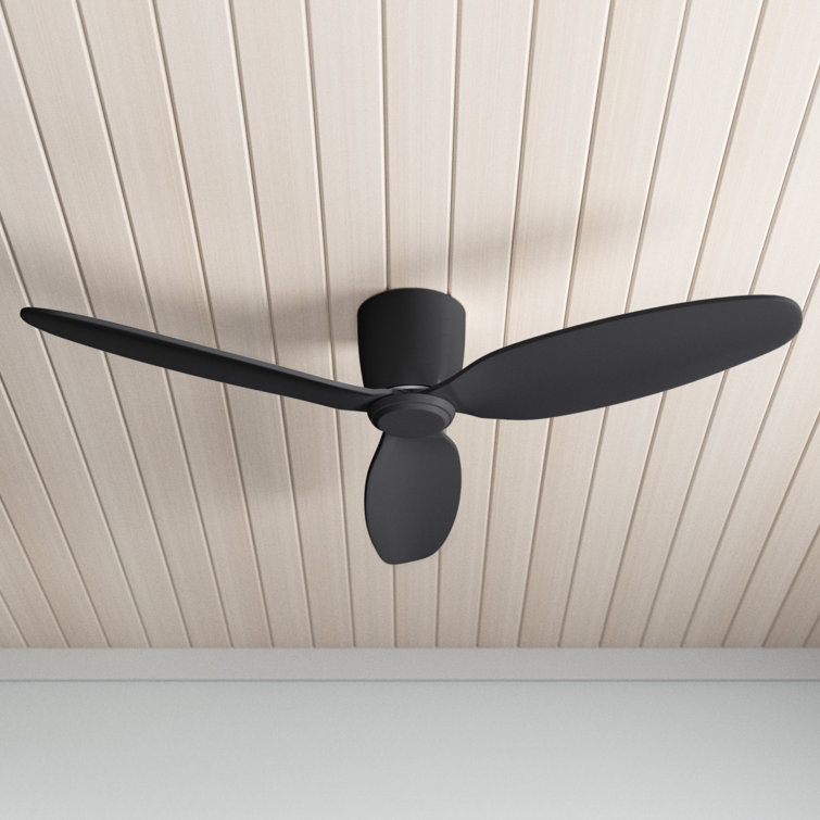Hardy 3 - Blade Flush Mount Ceiling Fan with Remote Control