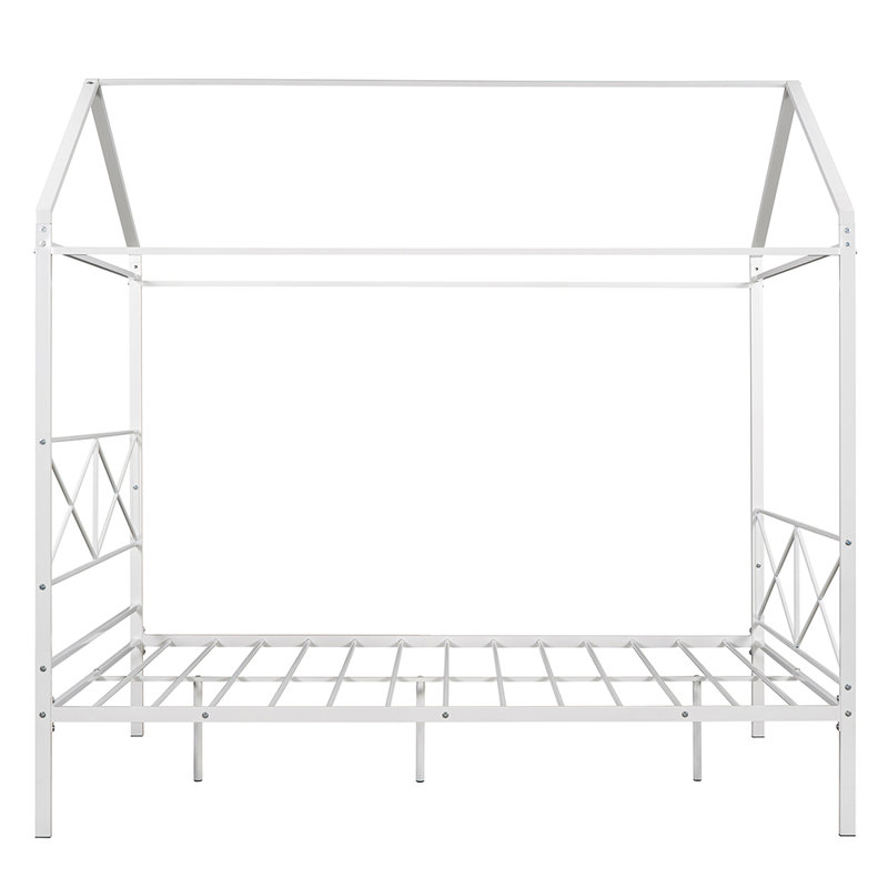Grand lit plateforme Tyanne, Blanc