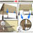 Amgo Customze Pergola Canopy Replacement Coer, 95% U Blockage, wth Stanless Steel Weghted Rods-107526934-107526953