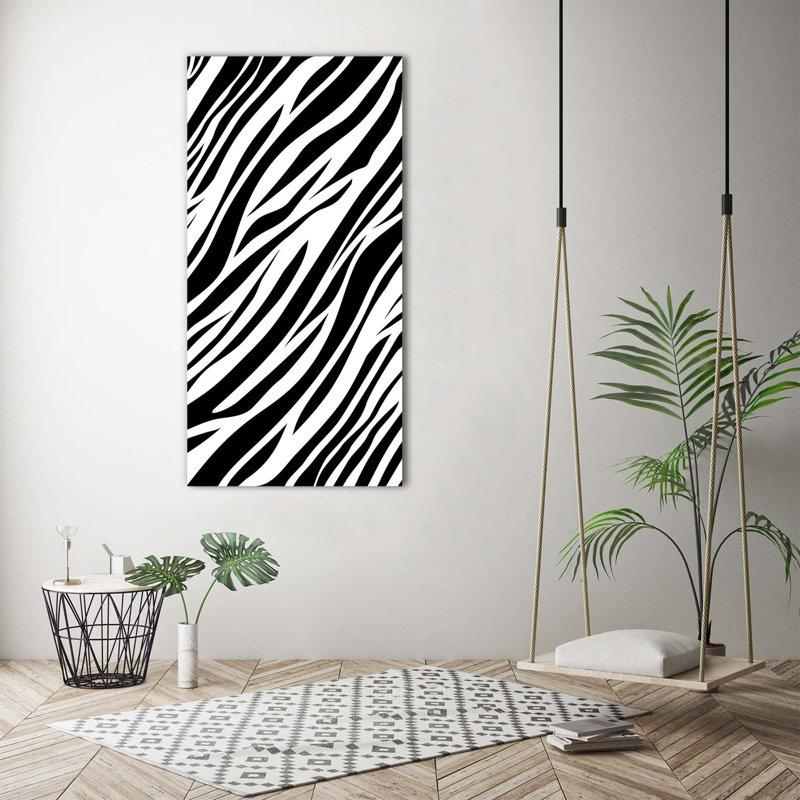 Zebra Background - Wrapped Canvas Print