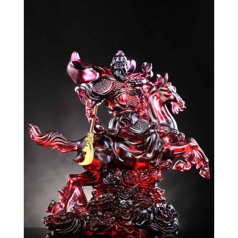 General Guan Gong, Righteous One Crystal Figurine