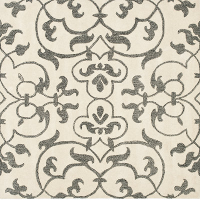 Tapis floral en laine touffeté à la main Candelo