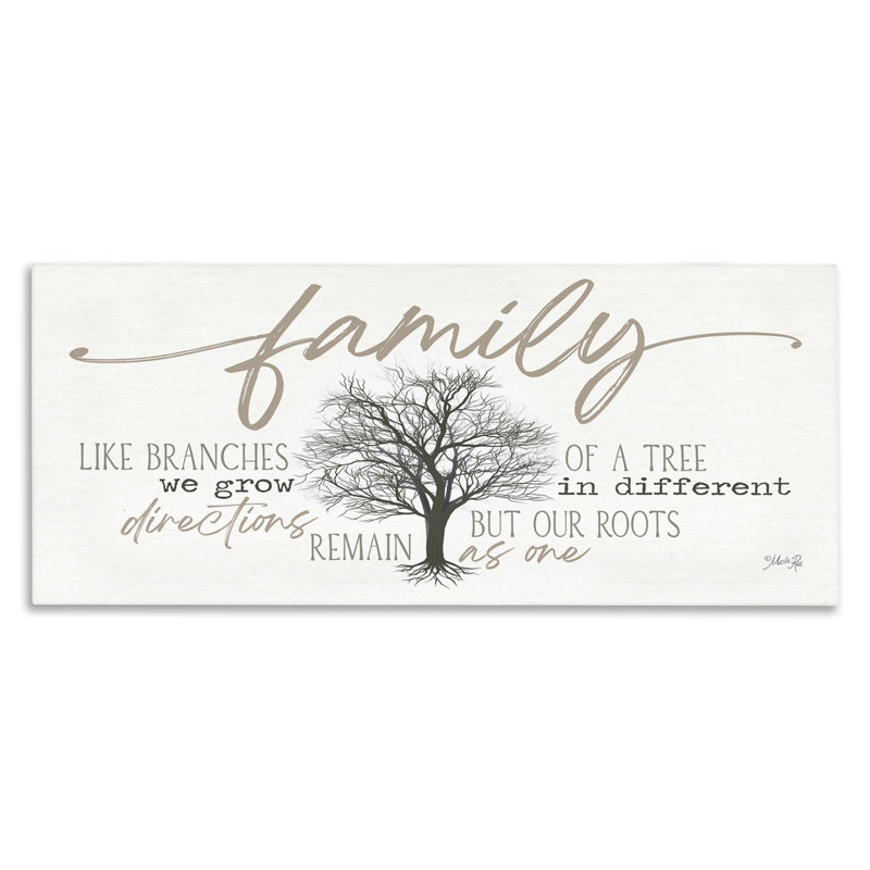 «Family Like a Tree Sentiment» par Marla Rae, H 24 po x l 10 po