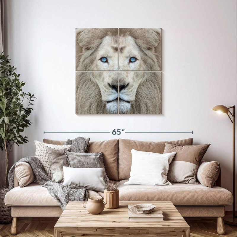 Brampt Exotic Lion, 38" H x 38" W