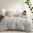 3 Pcs Queen Duvet Tan, Natural Blend Of Fabrics, Breathable And Soft, Year - Round Sleep Linen, Cotton Rayon, Comfortable Bedding-128860223-128860225