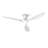 52 inch Flush Mount Ceiling Fan with Quiet Reversible DC Motor White-967228568