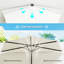 Petit demi-parasol ventilé avec demi-parasol pour l'extérieur