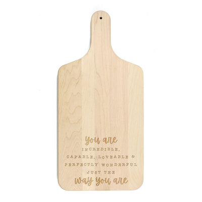 Just the Way You Are Walnut Paddle Cutting Board