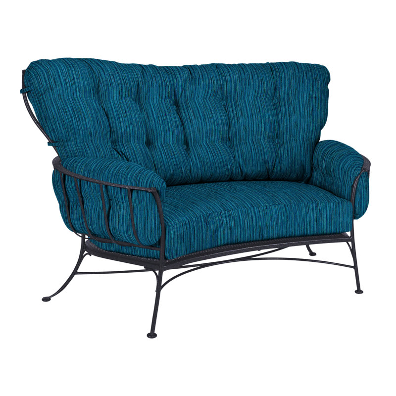 Monterra Outdoor 2 - Seat Loveseat, Graphite, Alcazar Redwood