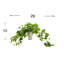 Plante en faux lierre 13 po dans un vase en céramique