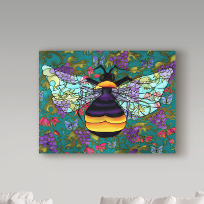 Gulabsha 'Pollination' Acrylic Painting Print on Wrapped Canvas