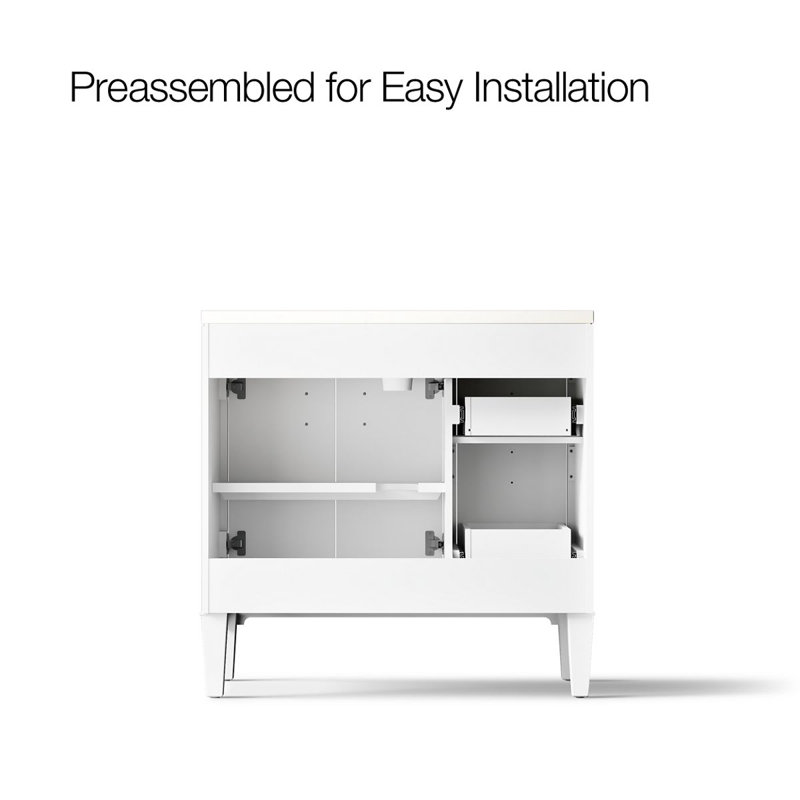 Southerk 36-In Bathroom Vanity Set, White