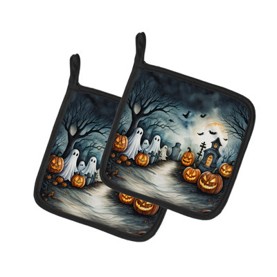 Paire de poignées fantômes fantômes d'Halloween