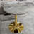 Marble-Top Round Side Table With Tapered Pedestal Base (Table Only)-936701193-936701195