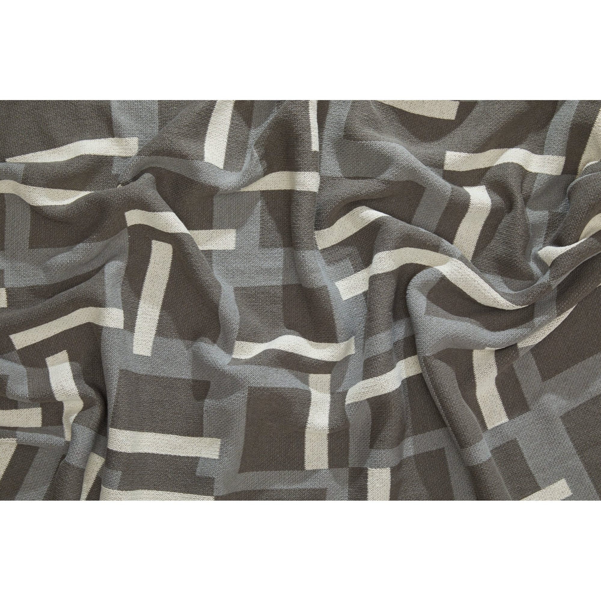 Modern Throw Blanket, Gray