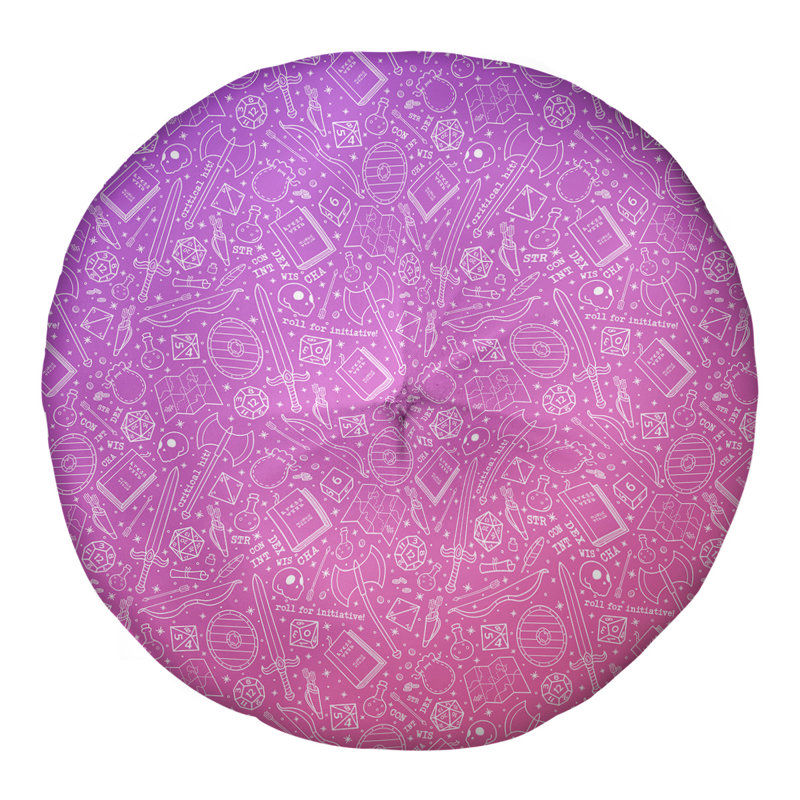 Coussin de sol Katelyn Elizabeth, 30 po x 30 po, Mauve / rose