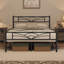 88.5cm Height Metal Bed Frame with Cloud-inspired Design Headboard-1728488639-1728488633