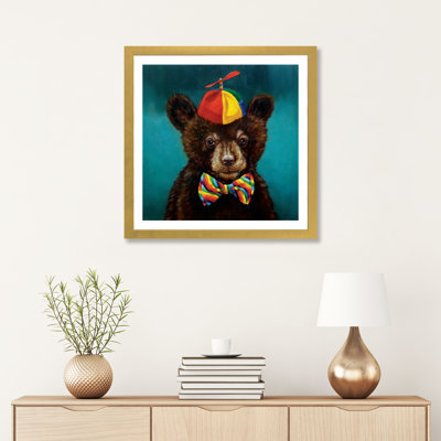 Art encadré d'un bébé ours