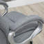 Fauteuil de bureau confortable - gris, hauteur réglable, ordinateur avec rembourrage épais et siège lombaire gris, mise à niveau des caractéristiques de bien-être