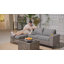 Ensemble de mobilier d'extérieur 5 pièces avec canapé modulaire en osier, repose-pieds et table basse éclairée, ensemble de conversation moderne pour le porche, la terrasse et la cour-713176069