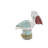 Wood Pelican Decorative Multi Colored Sculpture