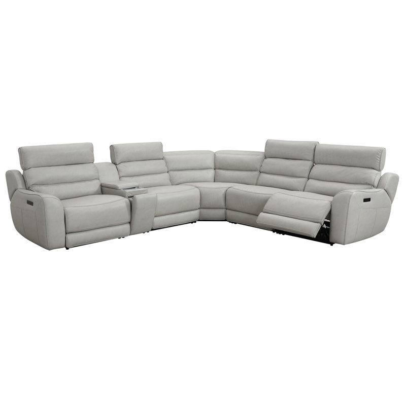 Willma Faux Leather, Water Resistant, Dual Power Reclining Sectional With Power Usb Charging (Including 3 Dual Power Pieces)