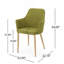 Chaise de salle à manger à soutien profilé avec tissu de haute qualité et structure en fer durable, parfaite pour les intérieurs modernes et peu encombrants.-120974423-120974422