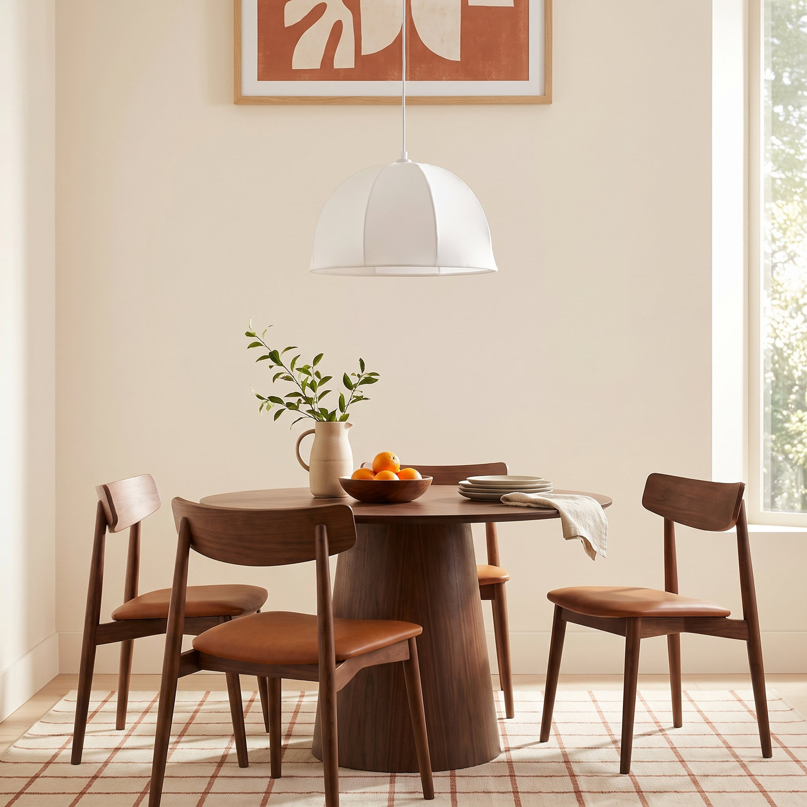 Crane Single Light Iron Dimmable Pendant