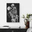 «Skeleton Kiss», gothique Moody foncé, œuvre d'art moderne, décor-101165682-101165680