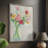 Painterly Soft Bouquet I Framed Print - Solid Wood