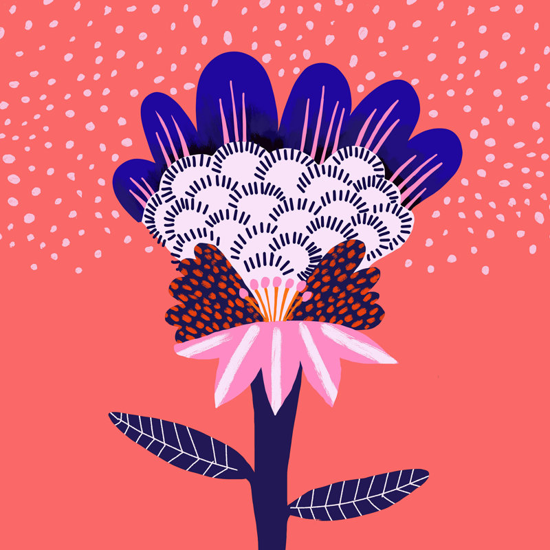 Misha Blaise Design Fabuluscious Flower, H 12 po x l 12 po