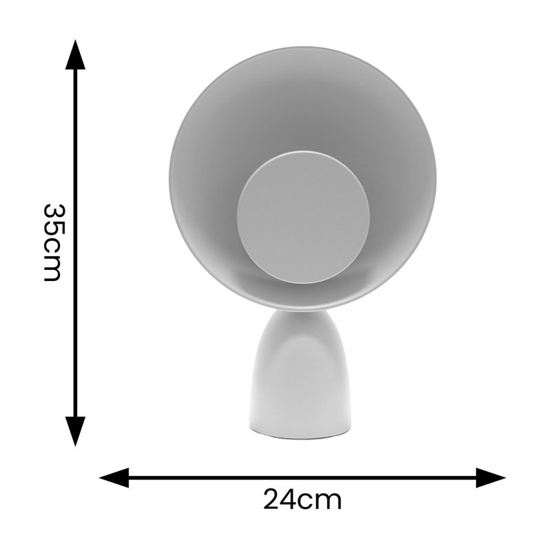 Neibert Metal Table Lamp, Grey