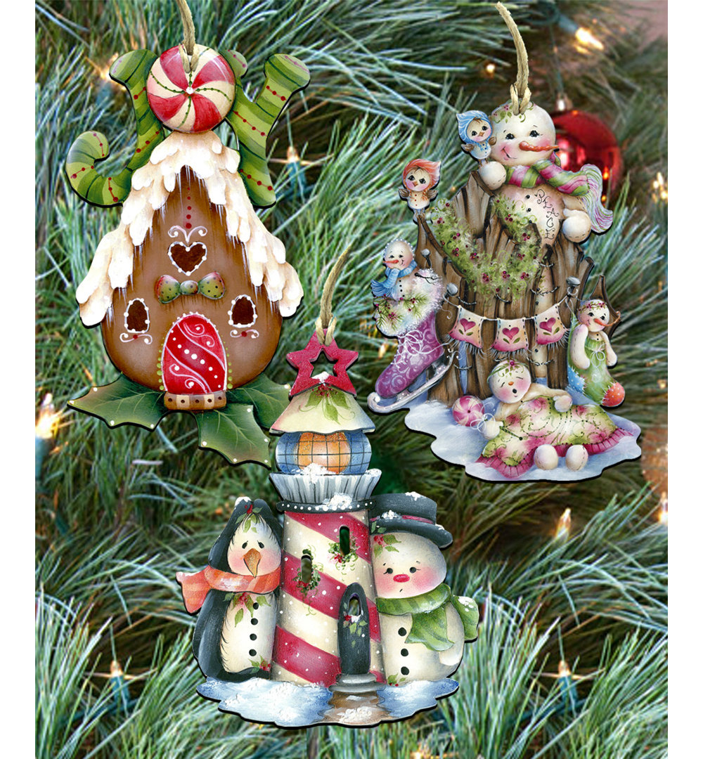 3 Piece Holiday Shaped Ornament Set The Holiday Aisle®