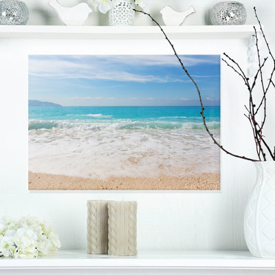 «Permit White Waves Kissing Beach Sand», photographie
