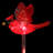 Exhart Solar WindyWing Garden Stake Set of Cardinal, Hummingbird and Blue Bird with Colored LED Lights, 4x27"