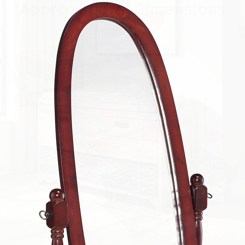 Miroir Dunne Cheval avec inclinaison réglable et design élégant, parfait pour les reflets pleine longueur et rehaussant le décor