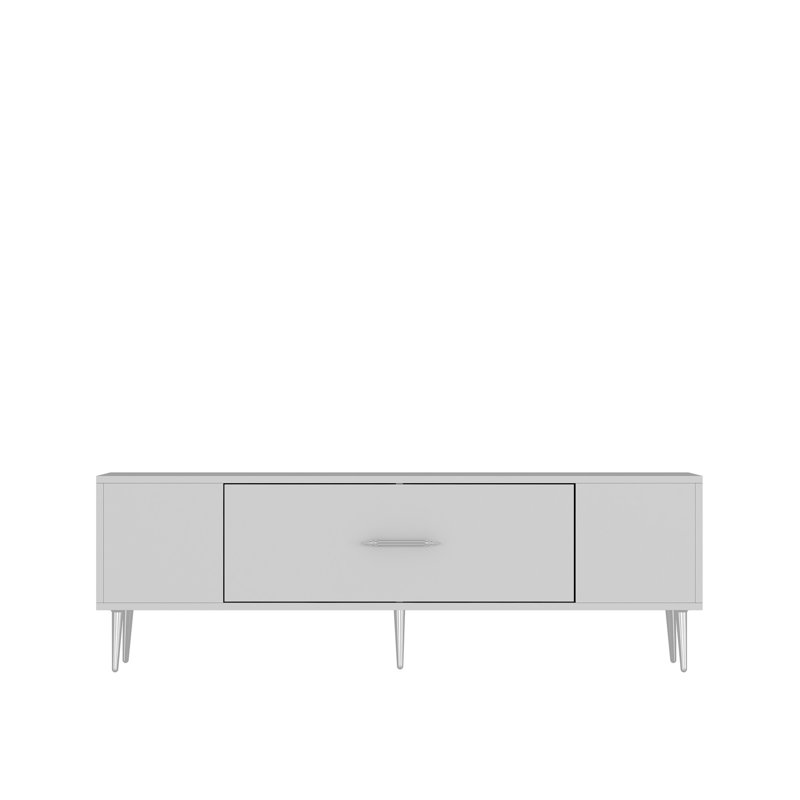 Tv stand, White/Silver