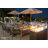 Elementi Home Seine 95" Rectangular Space Grey Concrete Dining Table for Indoor and Outdoor Use