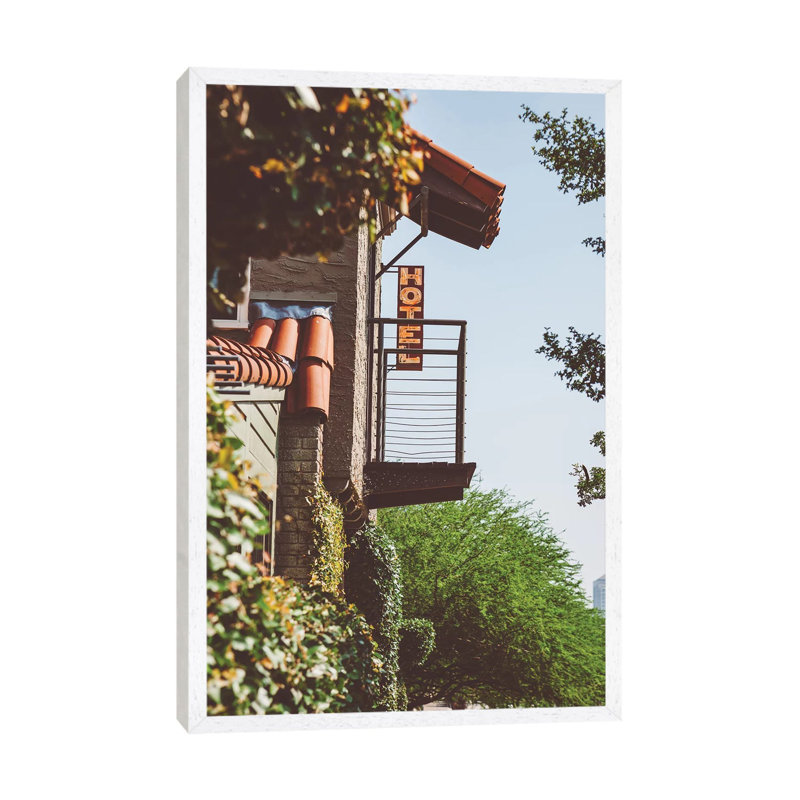 Austin Hotel by Bethany Young - Print on Canvas, White Framed, 101.6cm H x 66.04cm W x 3.81cm D