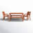 Anautica 8 - Person Wood Patio Dining Set with Square Table