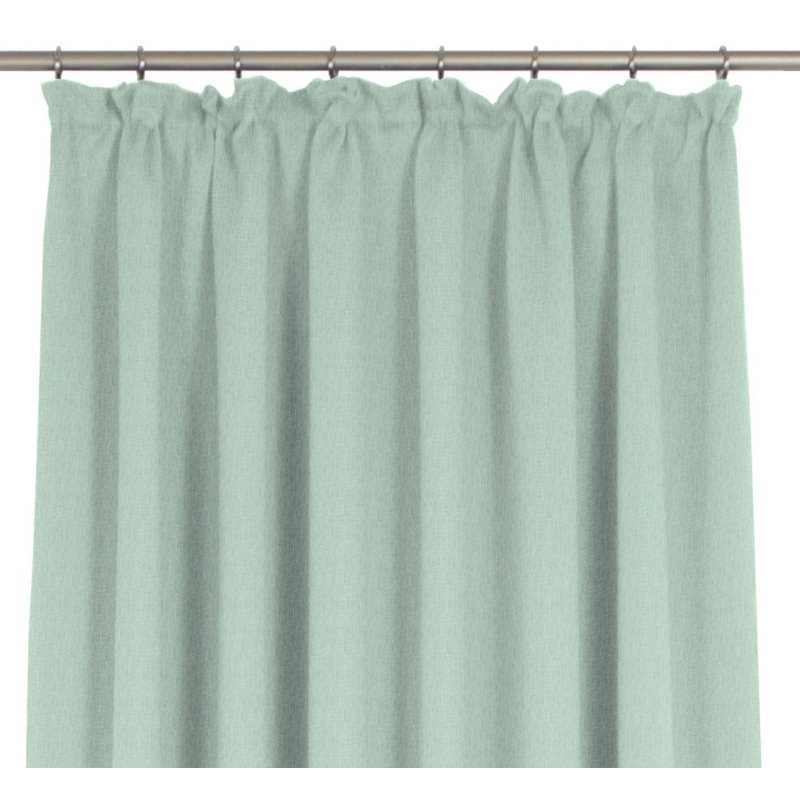 Sunday 82% Polyester And 18% Cotton Semi Sheer Curtain Single Panel, 142cm Width x 295cm Drop, Mint