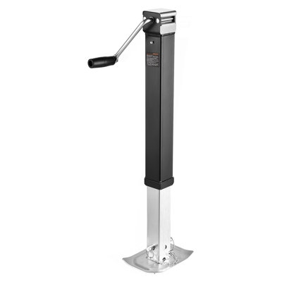 Trailer Jack Weld-On Pipe Mount Swivel Trailer Jack 8000 Lbs 15" Travel