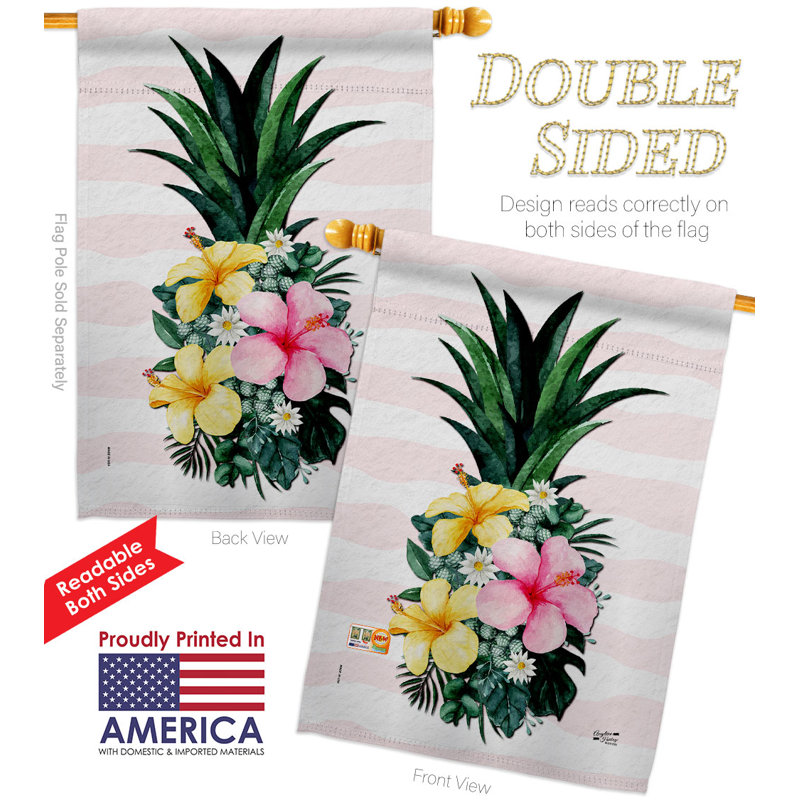 Drapeau de maison à 2 côtés en polyester / mélange de polyester 40 x 28 po